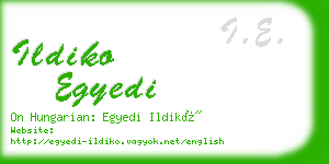 ildiko egyedi business card